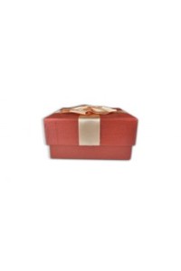 TIE BOX015 方型絨面領帶盒 訂製 蝴蝶結縬帶裝飾領帶盒 領帶盒專門店